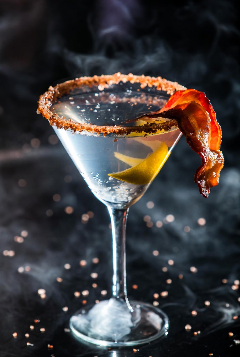 Bacon Salt Martini Cocktail
